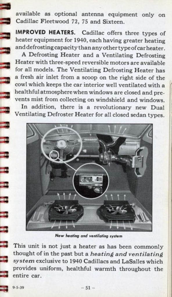 1940 Cadillac LaSalle Data Book Page 6